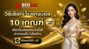 วิธีเลือกเว็บแทงบอล 10 เกณฑ์ 2026